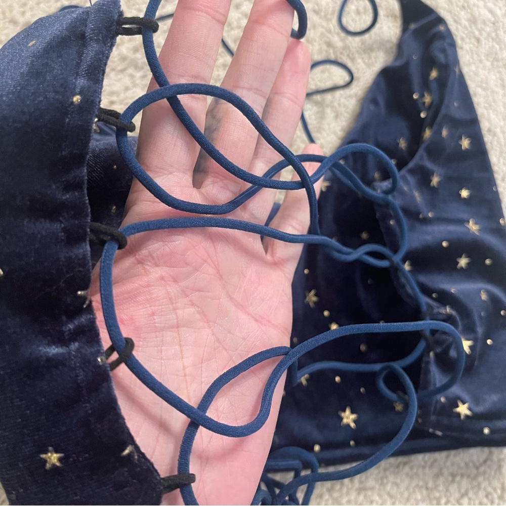 Starry night bralette stringy backless top - Picture 13 of 16